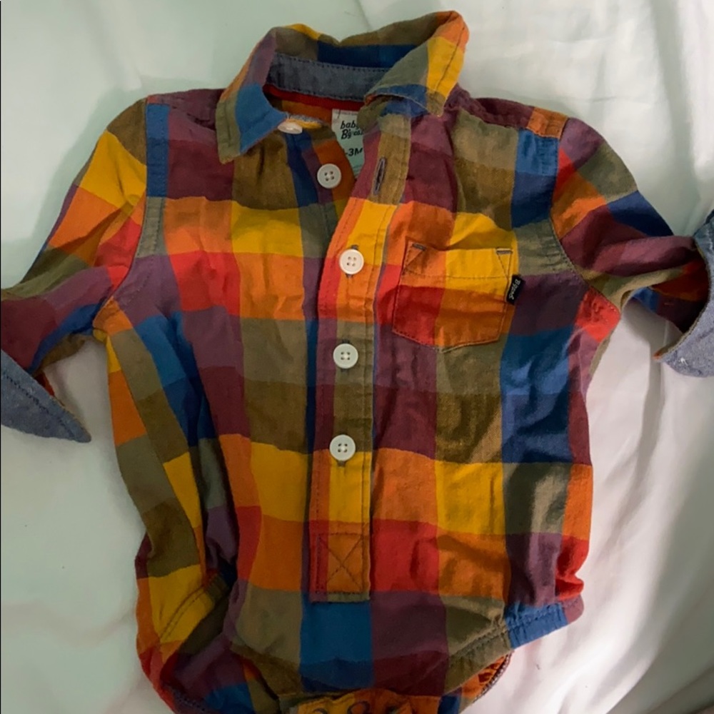 Oshkosh button up polo onesie
